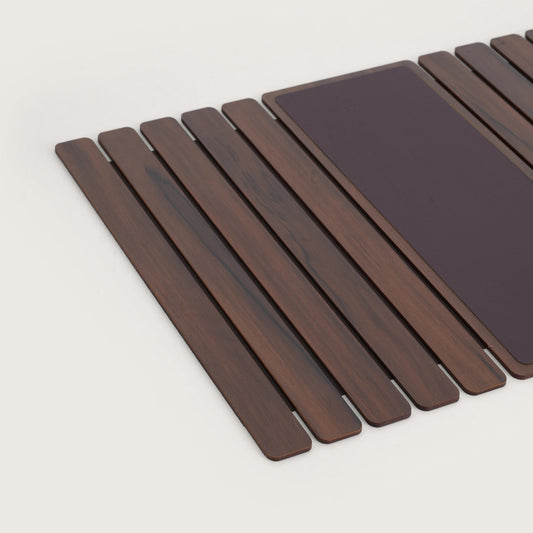 Elegant Flexible Sofa Armrest Tray Brown