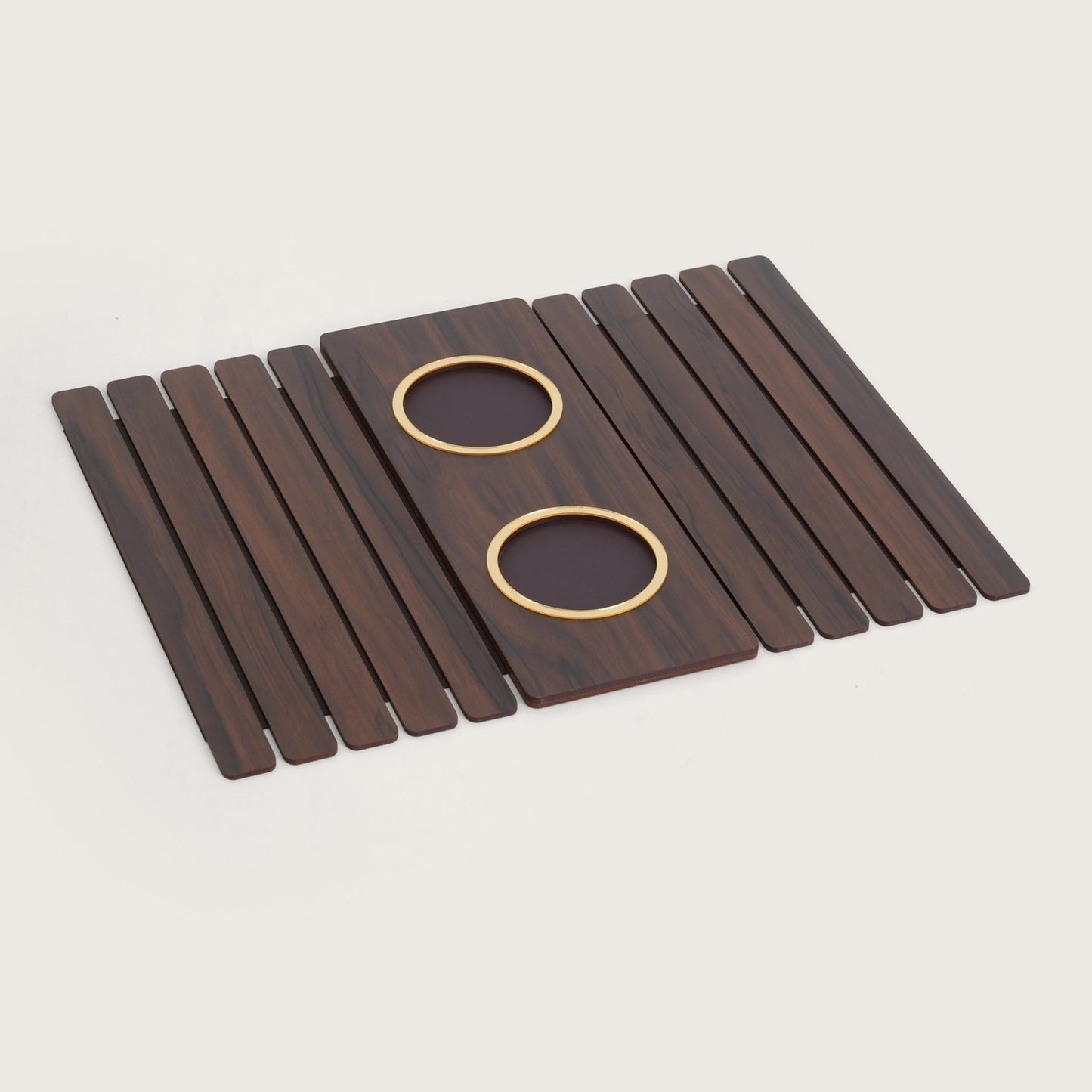 Contemporary Rigid Sofa Armrest Tray with Anti-Slip Center