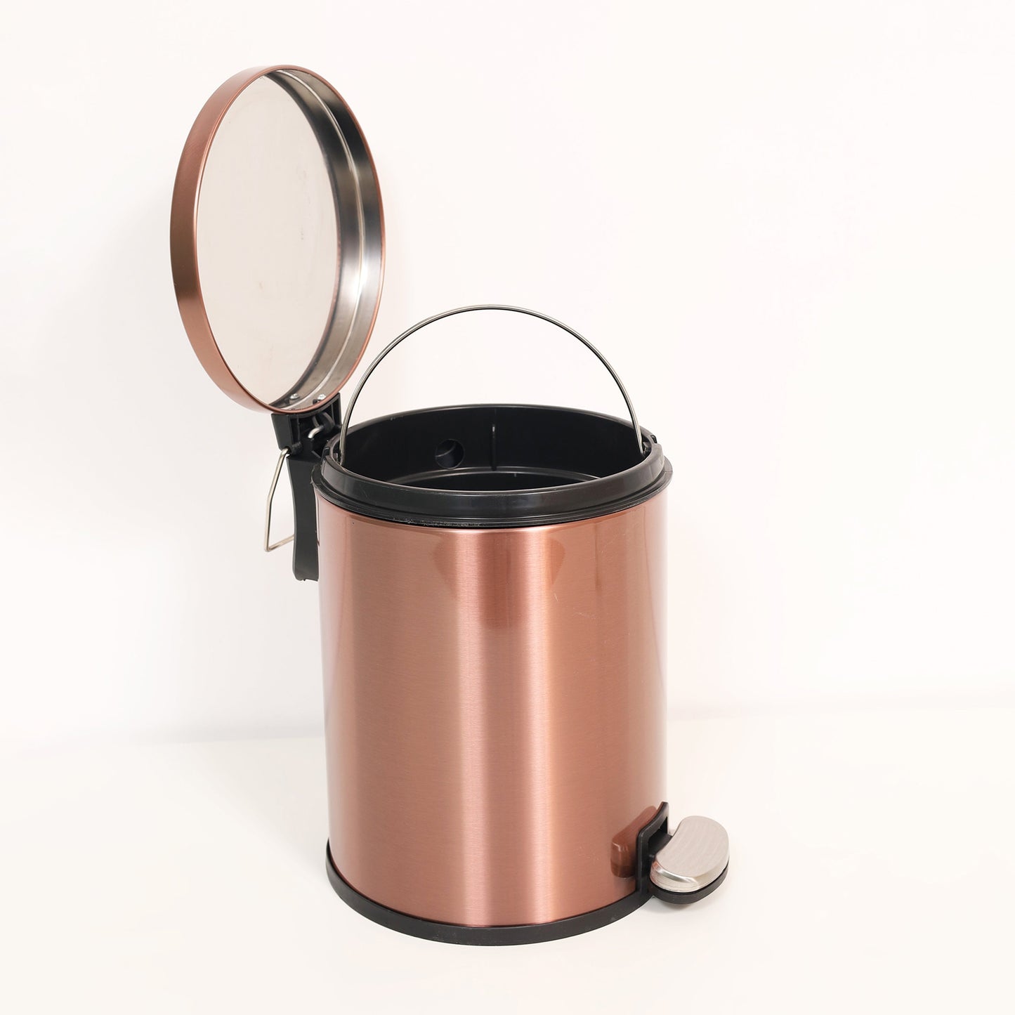 Pedal Ss Trash Can | Soft Close Dustbin | Rose Gold